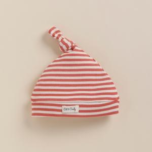 Bonnet en bambou biologique de qualité supérieure avec design à rayures de baies Confort et style pour bavoirs de bébé - Product Image 1