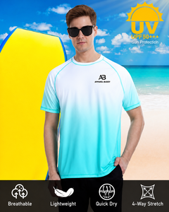 T-shirt décontracté à manches courtes 100 % coton pour homme de la marque AMY, coupe classique, personnalisable avec logo, vente en gros - Product Image 3
