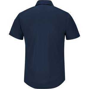 เสื้อเชิ้ตทำงานผู้หญิงแขนสั้นแบบมีกระดุม รุ่นโปรแอร์โฟลว์ สีกรมท่า ไซส์ใหญ่ US - Product Image 6