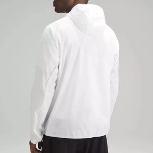 Chaqueta Impermeable con Capucha para Hombre, Blanca, de Poliéster, con Cierre de Cremallera, Ligera, para Uso en Exteriores - Product Image 5