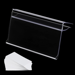 Hookei étiquette de bande de données supermarché détail en plastique PVC acrylique étiquette étiquette adhésif porte-prix pour étagères - Product Image 5