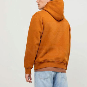 Sweat-shirts à capuche grande taille 100 % coton de haute qualité pour hommes, couleur unie, motif uni, saison hivernale, faible MOQ, prix de gros - Product Image 4