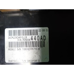 Calculateurs et modules informatiques d'occasion pour PT Cruiser P05034440AD - Product Image 3