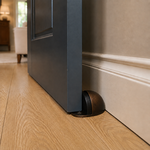 Butée de porte ovale SHUBHAM en laiton, fixation au sol, installation facile pour porte intérieure - Product Image 4