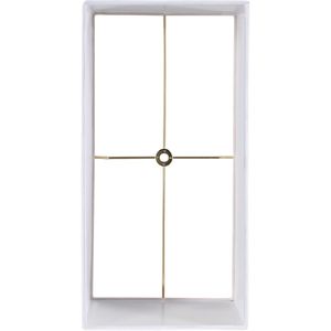 Paralume Rettangolare Contemporaneo in Tessuto di Lino Bianco - Design Moderno per Interni Urbani - Product Image 2