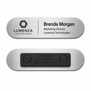 Wholesale OEM Custom Aluminum <b>Name</b> Badges Metal <b>Tags</b> Personalized Engraved Digital Printing for Hotels Corporate Branding - Product Image 2