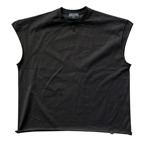เสื้อกล้ามคอกลมปักลายตัวอักษรด้านหน้าสำหรับผู้หญิง ผ้าฝ้าย 100% เนื้อผ้าถักกึ่งโปร่งแสง สไตล์อเมริกัน Y2K สำหรับฤดูร้อน - Product Image 3