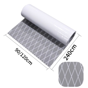 Hroes nhà máy giá kết cấu kim cương EVA bọt biển boong tự dính tổng hợp tếch chải ngoài trời DIY Du thuyền thảm - Product Image 2