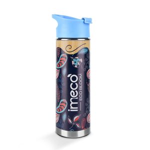 Botella de Agua de Acero Inoxidable con Pantalla LED de Temperatura, Tapa Azul, Termo Reutilizable de Diseño Moderno para Beber Café - Product Image 1