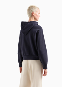Sudadera con Capucha Unisex, Color Beige Sólido, Felpa Francesa, Estilo Casual, Bolsillo Frontal, Corte Regular, 100% Algodón, Bordada, Transpirable - Product Image 5