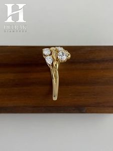 Luxury Pear Shape Lab Grown Diamond Open Wrap Designer <b>Fine</b> <b>ring</b> for Women - Product Image 1