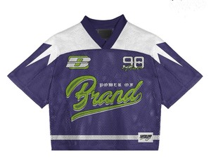 Camiseta Deportiva Personalizada de Estilo Urbano para Hombre, Camiseta Deportiva de Poliéster con Bordado y Sublimación Personalizados, Camisetas de Fútbol Americano - Product Image 2