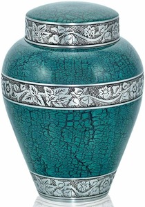 Urna Ovalada de Porcelana Blanca con Patrón de Hojas Plateadas, Florero Decorativo Tradicional Hecho a Mano, Estilo Clásico - Product Image 6