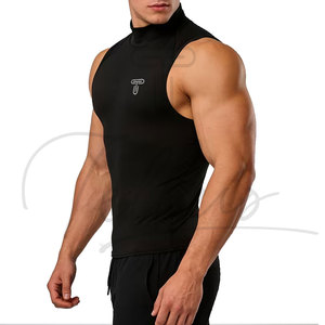 Camiseta sin Mangas Casual para Hombre, Transpirable, de Alta Calidad y Bajo Precio, para Verano, Poliéster/Algodón - Product Image 5