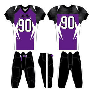 Latest Design Youth American Football Uniform Breathable Jersey Wholesale Team Sportswear - Product Image 1