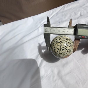 Esfera de Jaspe Dálmata Natural Pulida, Bola de Piedra con Manchas para Sanación con Cristales, Decoración del Hogar, Meditación, Reiki, Regalo, Venta al por Mayor - Product Image 6