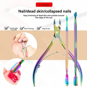 Juego de 3 Herramientas de Manicura de Acero Inoxidable, Cortaúñas, Tijeras, Cortacutículas, Pinza para Remover Piel Muerta, Empujador, Herramientas de Pedicura - Product Image 4