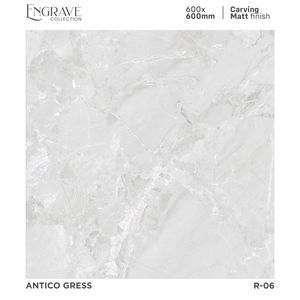 Azulejos de porcelana mate tallados de 600x600 mm, desarrollados para ofrecer un relieve superficial suave, un tono natural y una durabilidad interior prolongada. - Product Image 1