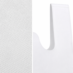 Bolsa de Compras Reutilizable Premium Blanca de Tela No Tejida con Corte en W, Personalizable, para Negocios, Venta al Por Mayor - Product Image 2