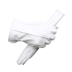 Gants en cuir de luxe pour hommes AIFRAN, compatibles écran tactile, chauds pour l'hiver, doublés de polaire, en peau de mouton véritable, sportifs, imperméables, mi-doigts, coupe-vent - Product Image 1