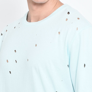 Camisetas de Alta Calidad Personalizadas con Efecto Desgastado para Hombre, Nueva Llegada, Formales, 100% Algodón Orgánico, Corte Holgado, Ecológicas y Transpirables - Product Image 2