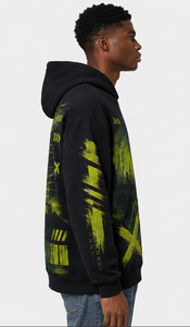 Sudadera con Capucha Negra Unisex con Diseño de Cremallera, Estampado por Sublimación, Felpa Francesa, Transpirable, Informal, para Primavera, Corte Holgado - Product Image 3