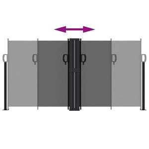 Toldo Lateral Retráctil Antracita 100% Poliéster con Revestimiento de PU, Producto de Toldos Premium - Product Image 5