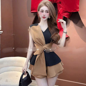 Ensemble de vêtements pour femmes en tricot long décontracté d'été en deux pièces, confortable, naturel, écologique, lavable, emballage personnalisé - Product Image 5