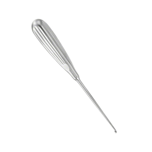 Curette à os droite à manche ergonomique 300 mm (11,34 pouces) non stérile réutilisable en acier chirurgical - Product Image 4