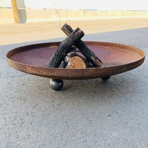 Élégante Brasero d'extérieur en Cuivre, Bol Artisanal en Métal, Centre de Chauffage pour Jardin, Patio et Zones de Divertissement Traditionnelles - Product Image 5