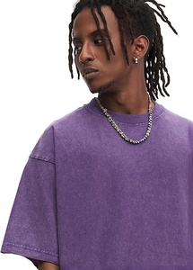T-shirt homme surdimensionné premium, coupe ample, épaules tombantes, impression personnalisée - Product Image 3