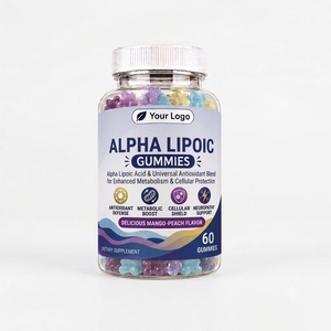 Gummies véganes à l'acide alpha-lipoïque avec saveur naturelle de fruits, pectine végétale, format à croquer pour une routine quotidienne, à la maison et en voyage - Product Image 1
