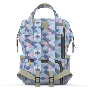 Bolsa de pañales multifuncional para madres con más de 17 bolsillos premium-A cuadros - Product Image 2