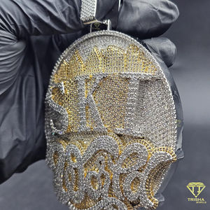 Collar de Plata 925 con Nombre Personalizado SKY, con Incrustaciones de Circonitas Cúbicas, Estilo Hip Hop - Product Image 3