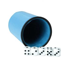 Cadeaux originaux, logo personnalisé, style rétro, gobelet à dés en cuir durable et ensemble de shaker pour les soirées en boîte de nuit, KTV, jeux - Product Image 5