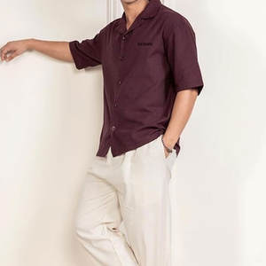 T-shirt à col camp style OEM pour adultes – Personnalisable, décontracté - Product Image 5