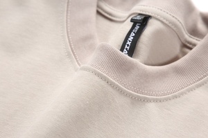 Oversized Men's Cotton <b>T</b>-<b>Shirt</b> Short Sleeve O-Neck Solid Color Casual Jersey Fabric Contrast <b>Pocket</b> Design - Product Image 4