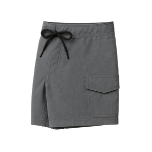 Pantalones Cortos Cargo Grises Sólidos para Hombre, de Secado Rápido, con Cordón en la Cintura, Estilo Casual, Largo Bermuda, Tejido de Poliéster, Bolsillos Delanteros, ODM OEM - Product Image 5