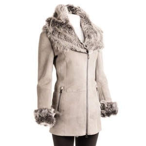Chaqueta de Cuero Genuino Personalizada al por Mayor, Diseño de Logotipo Personalizado, Chaqueta Bomber de Cuero para Mujer en Color Sólido - Product Image 1