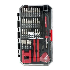 Kit di strumenti di riparazione del telefono cellulare di precisione da 77 pezzi con cacciavite magnetico e custodia compatta con punte in acciaio CR-V - Product Image 1