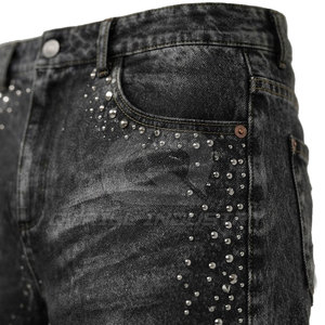 Shorts en coton extensible tricoté pour homme, coupe droite, décontracté, avec fermeture boutonnée et zippée, tissu durable pour l'été, les voyages, les week-ends et le quotidien - Product Image 5