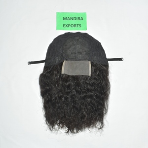Perruque 100% Cheveux Humains Remy Indiens Bruts Non Traités Noirs Naturels Bouclés HD pour Perruque Lace Front à Double Trame Faite à la Machine - Product Image 2