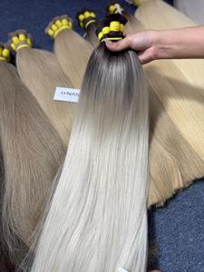 Extensions de cheveux humains bruts vietnamiens en vrac de 50 kg, tendance du moment, fabrication, 60 cm, prix de gros premium - Product Image 5