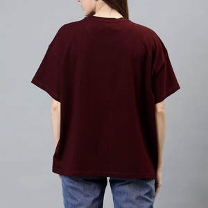 T-shirts pour femmes en coton 100% - Mode - Logo personnalisé - Prix bas - Qualité supérieure - Couleur unie - Manches courtes - Vente en gros - T-shirts vierges - T-shirt femme - Product Image 2