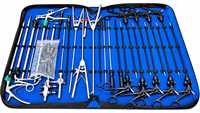 Ensemble complet d'instruments chirurgicaux de laparoscopie manuels en acier inoxydable, porte-aiguilles, pinces, ensemble d'instruments chirurgicaux Salaar Industry certifié CE