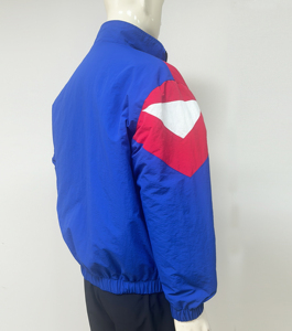 Chaqueta Bomber de Invierno para Hombre, Personalizada con Logotipo en Relieve, Acolchada de Algodón, con Bloques de Color, Cierre Completo y Capucha - Product Image 5