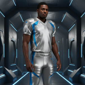 Uniforme de football américain de qualité professionnelle, couleur personnalisée, coutures renforcées, tissu hautement extensible pour une agilité maximale - Product Image 6