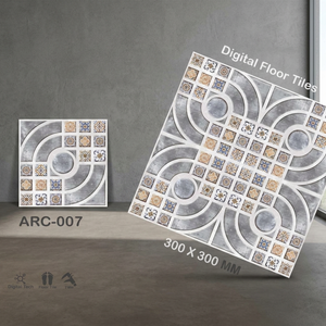 กระเบื้องเซรามิกพอร์ซเลนเคลือบ300x300ดีไซน์แบบเจาะนูนใหม่30x30 400x400 40x40 12 16x16 - Product Image 2