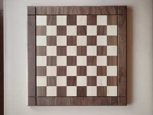 High Quality Walnut Chess Checkers Children's Solid Wood <b>Folding</b> Chess Box Handmade Wooden Chessboard Square Checkerboard - Product Image 1