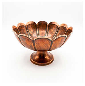 Ensemble de bols sur piédestal en métal, faits à la main, polis, décoratifs et élégants, pour servir lors de fêtes, décoration de la maison, vaisselle - Product Image 6